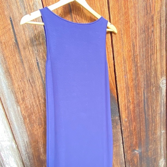 Eileen Fisher Viscose Jersey Sleeveless Dress in Midnight Size SP - Picture 3 of 9